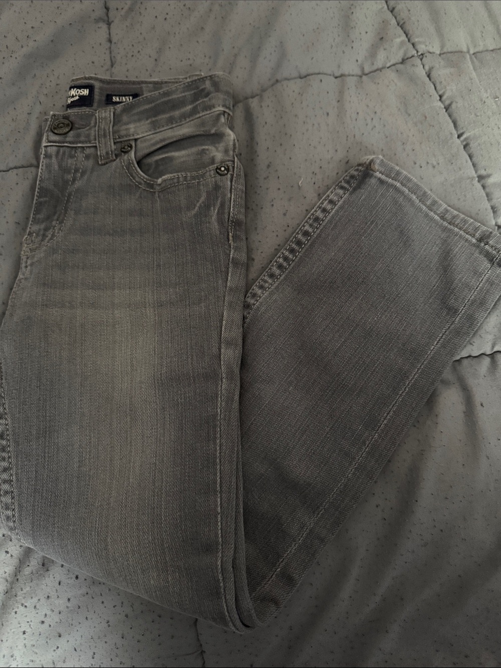 OshKosh B'gosh Boys Faded Gray Skinny Jeans